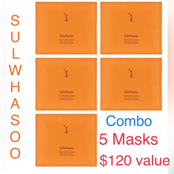 SULWHASOO CONCENTRATED GINSENG RENEWING CREAMY MASK (5PCS) - $120 Value - Picture 1 of 7